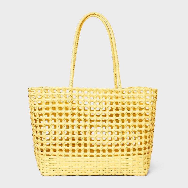 Woven Cage Tote Bag - Shade & Shore™, 1 of 7