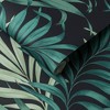 Yasuni Midnight Navy Blue Leaves Tropical Paste the Wall Wallpaper - 3 of 4