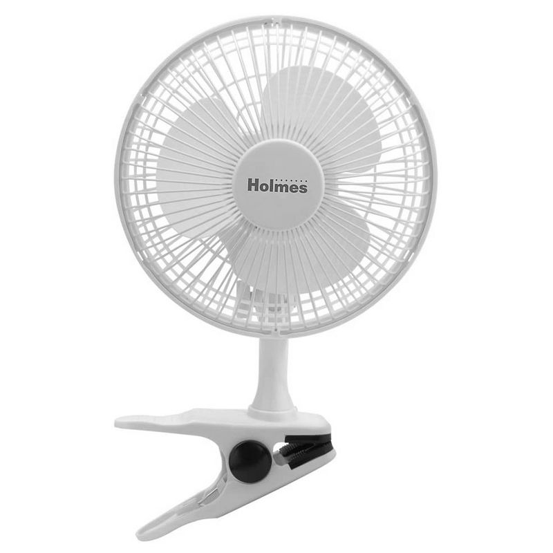 Holmes 6 Inch Clip/Table Personal Fan in White, 5 of 6