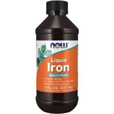 Liquid Iron 18 mg by Now Foods  -  8 fl oz Liquid