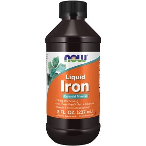 Liquid Iron 18 mg by Now Foods  -  8 fl oz Liquid - 1 of 3