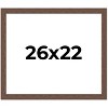 PosterPalooza | 26x22 Wide Barnwood Picture Frame, UV Acrylic, 6 Finishes - Grey, Brown, White, and Black - 2 of 4