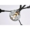 Elegant Lighting Zayne 10 - Light Pendant in  Black - 3 of 4