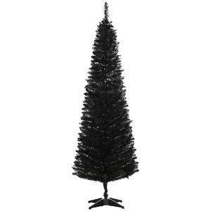 NicBex 5ft Artificial Pencil Christmas Tree Slim Tree with 294 Branch Tips and Plastic Stand for Decoration - 1 of 4