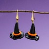 Ross-Simons Italian Multicolored Murano Glass Halloween Witch Hat Drop Earrings in 18kt Gold Over Sterling - 3 of 4