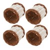 Saro Lifestyle Earthy Charm Two-Tone Rattan Napkin Ring (Set of 4) - 2 of 4