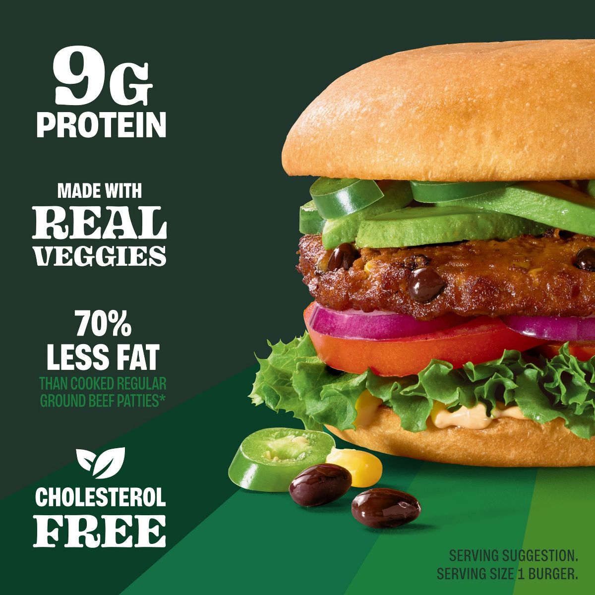 MorningStar Farms Veggie Frozen Burgers Spicy Black Bean - 9.5oz/4ct - thumbnail 3