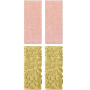 REGALWOVEN 4 Pcs Cotton Bathroom Absorbent Soft Boho Hand Towel - 1 of 4