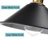 Claxy Industrial Farmhouse Pendant Light Kitchen Island Black - 4 of 4