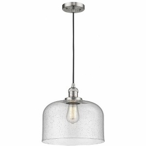 X-Large Bell-1 Light Mini Pendant in Industrial Style-12 Inches Wide by 8 Inches High - 1 of 1