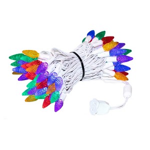 Novelty Lights C6 LED Christmas String Lights 70 Strawberry Bulbs (Green Wire, 24 Feet) - 1 of 4