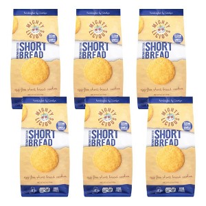 Mightylicious Brown Butter Short Bread Egg-Free Cookies - Case of 6/6.5 oz - 1 of 4