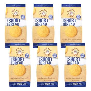 Mightylicious Brown Butter Short Bread Egg-Free Cookies - Case of 6/6.5 oz