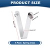 Unique Bargains Steel V Shaped Push Button Spring Lock Tent Pole Clips Kayak Paddle Snaps 4 Pcs - 2 of 3