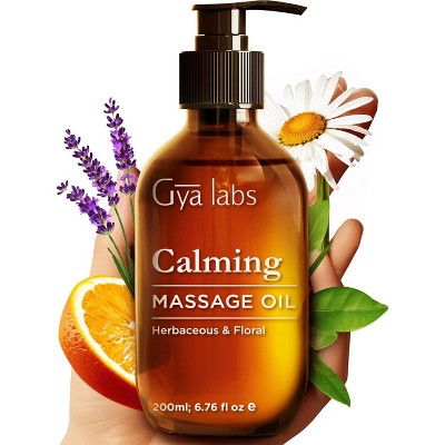 Gya Labs Calming Massage Oil for Sore Muscles - 6.76 Fl Oz