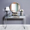Karl Home One Drawer Modern Mirrored Glass Desk Vantity - 2 of 4