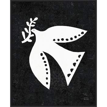 Amanti Art Christmas Whimsy Dove by Michael Mullan Canvas Wall Art Print Framed 23-in. W x 28-in. H.