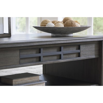 Gray Wood Lift-Top Coffee Table with Storage