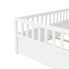 Kumasinova Twin Size Floor Bed with High Security Barrier,Montessori Twin Bed Frames with Safety Rails,Wood Twin Bed Frame for Kids - 4 of 4