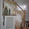HGTV Home Collection 6ft Pre Lit Artificial Christmas Garland, Cedar Branch Tips , Decorated with Pinecones - image 4 of 4