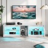 Bestier RGB TV Stand for TVs up to 60" with LED Lights Entertainment Center - 2 of 4