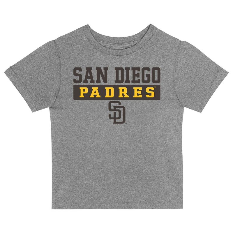 MLB San Diego Padres Toddler Boys&#39; 2pk T-Shirt, 2 of 4
