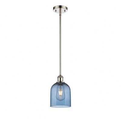 Bella - 1 Light Stem Hung Mini Pendant In Industrial Style-9.5 Inches Tall and 5.5 Inches Wide