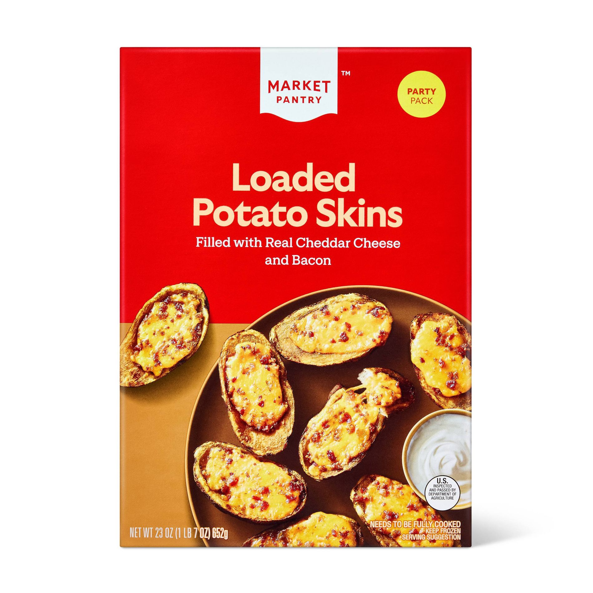Frozen Loaded Potato Skin - 23oz - Market Pantry™