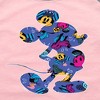 Girls' - Disney - Mickey Silhouette Expressive Pattern Shirt Tail Raglan Graphic T-shirt - 2 of 4