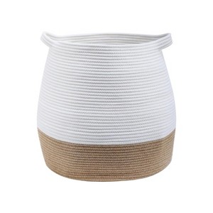 Midlee Rope & Jute Bottom Toy Basket - 1 of 4