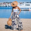 Women's Tropical Leaf Print Wide-Leg Palazzo Pants - Cupshe - 4 of 4