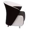 Emma and Oliver Home Office Curved Barrel Back Lounge Chair - image 3 of 4