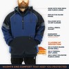 RefrigiWear Frostline Insulated Hoodie Sweatshirt - Warm, Durable, Fleece-Lined Men's Pullover for Extreme Cold - 3 of 4