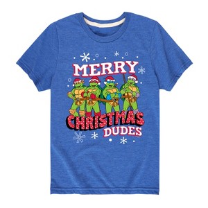 Boys' - Teenage Mutant Ninja Turtles - Merry Christmas Dude Short Sleeve Graphic T-Shirt - 1 of 4