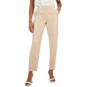Anne Klein Womens High Rise Shimmer Casual Trouser Pants - 1 of 1