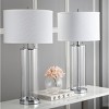 Velma Table Lamp (Set of 2) - 31 Inch Height - LIT4395 - Clear/Off White - Safavieh - 2 of 4