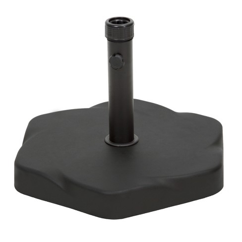 GDFStudio Beechmont Outdoor 66 lb Concrete and Iron Hexagonal Umbrella Base, Black - image 1 of 4