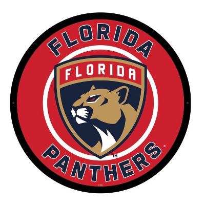 Evergreen Ultra-Thin Edgelight LED Wall Decor, Round, Florida Panthers- 23 x 23 Inches Made In USA