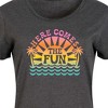 Women's - Instant Message - Here Comes The Fun Graphic T-shirt Dress - 2 of 4