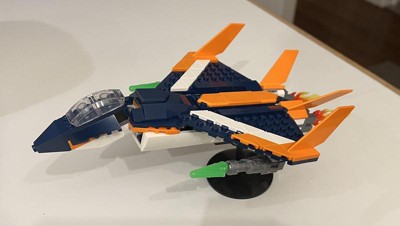 Lego Creator 3 In 1 Supersonic Jet, Helicopter & Boat Toy 31126