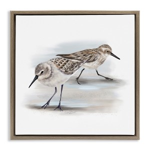Stupell Industries Sandpiper Pair on Sandy Beach, 25" x 25" - 1 of 4