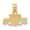Black Bow Jewelry 14k Yellow Gold Best Grandma Script Pendant, 16mm - 3 of 4