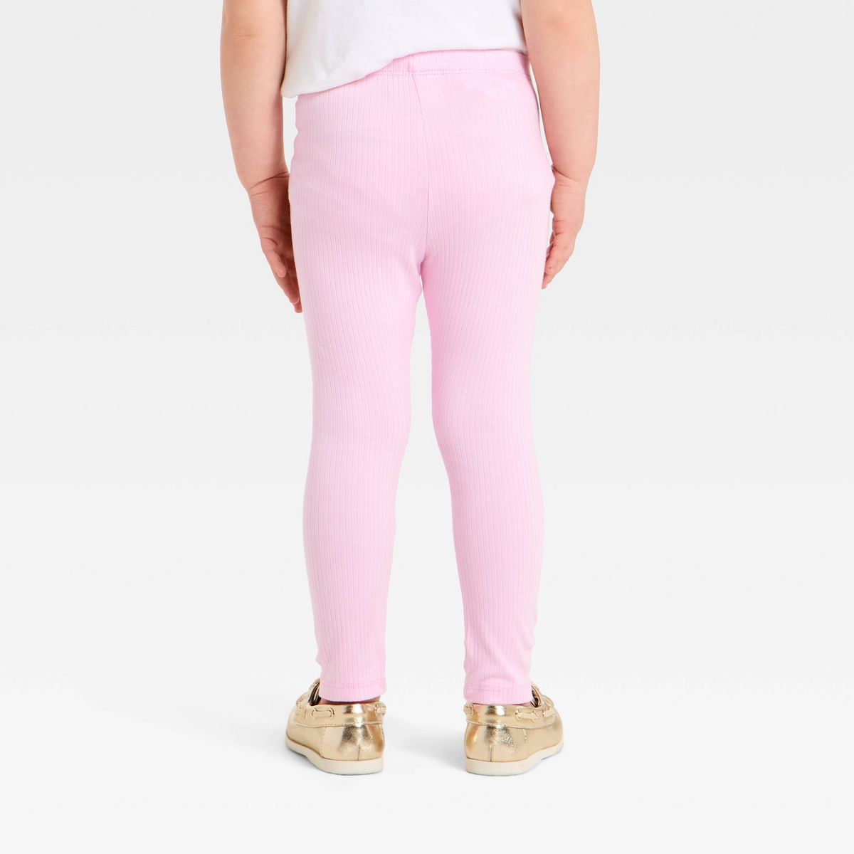 Toddler Girls' Solid Ribbed Leggings - Cat & Jack™ - thumbnail 5