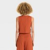 Women's Linen Wrap Vest - Future Collective - 2 of 3