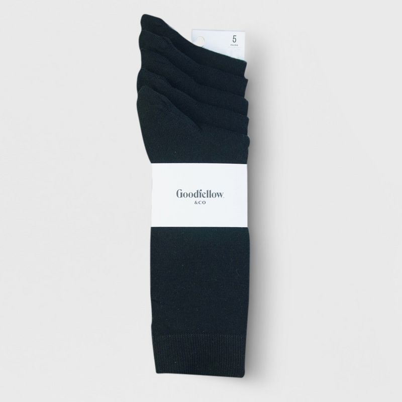 Men's Flat Knit Dress Socks 5pk - Goodfellow & Co™, 3 of 8