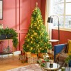 TopComfy Christmas Tree Stand 6ft Prelit Douglas Fir Artificial Christmas Tree with Realistic Branches, Green, 40.3"*40.3"*70.8" - 2 of 4