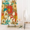 Eyestigmatic Design Retro Shower Curtain Black - Deny Designs: Botanical Pattern, Microfiber, Easy Care - 2 of 3