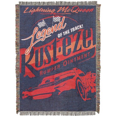 Disney Pixar 1CAR/05100/0002/RET Throw Blanket, Track Legend 48" x 60"