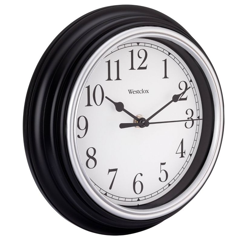 9&#34; Round Simplicity Wall Clock Black - Westclox, 5 of 8