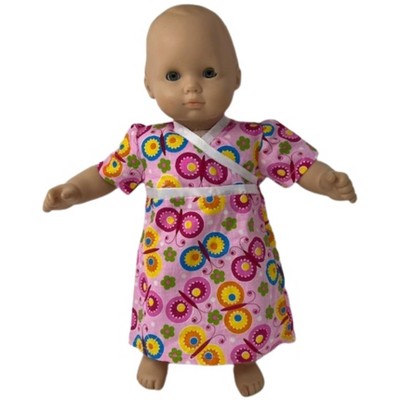 Doll Clothes Superstore Butterfly Nightgown Compatible With 15-16 Inch Baby Dolls